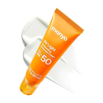 MANYO Air Light Protector solar SPF 50, sin fundición blanca, ligero, 1.69