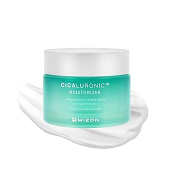MIZON HIDRATANTE Cicalurónico Centella Asiática y Ácido Hialurónico Manteca de Karité Rica Hidratante Calmante Hidratante Coreano Cuidado de la Piel (1.69 fl oz/1.7 fl oz)