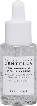 Skin1004 - Ampolla cápsula iluminadora de tono Centella de Madagascar para mujer, tóner de 1.01 oz