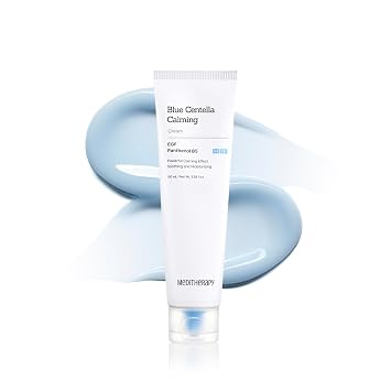 MEDITHERAPY Blue Centella - Crema calmante hidratante coreana hidratante | Barrera fortalecedora de la piel para una piel brillante | No obstruye 3.38 onzas líquidas