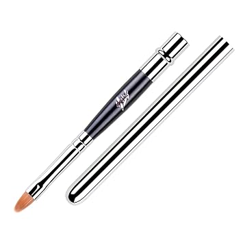 ACOSBRUOP - Brochas de labios profesionales para brillo de labios, pinceles de maquillaje, aplicador de pinceles de labios, cepillo de labios retráctil, exquisito en tapa clude