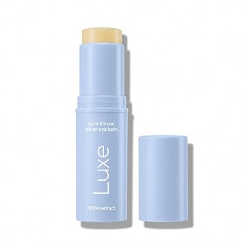 Luxe Bálsamo coreano para debajo de los ojos: barra de bálsamo múltiple 3 en 1 para levantar y reafirmar, hidratante, suavizar y refrescar los ojos para ojeras, hinchazón y líneas finas, con extracto