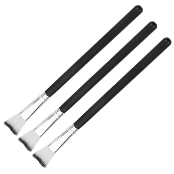 Juego de 3 brochas iluminadoras en forma de V para mujer, pinceles de maquillaje suaves para resaltar y sombrear con precisión