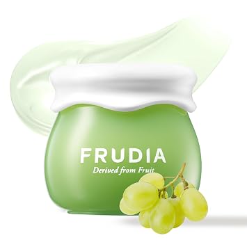 FRUDIA Crema facial con control de poros de uva verde (0.35 onzas) - Hidratante coreano con control de aceite para la cara | Crema facial de refinación de poros con 81% de extracto de uva verde y complejo de taninos | Vegano y libre de crueldad