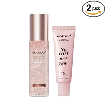 medicube PDRN Sun Care & Glow Duo - PDRN Jelly Mist & Collagen Sunscreen
