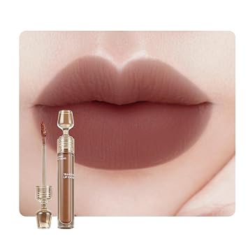Brillo de labios mate aterciopelado a prueba de transferencia, tinte de labios ligero e hidratante de larga duración, alto pigmento, resistente a las manchas, no transferencia, bloqueo de color, a