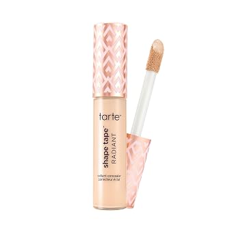 Corrector radiante Tarte Shape Tape – Cobertura media, acabado radiante para corrector debajo de los ojos para ojeras, líneas finas, enrojecimiento y decoloración, hidratante, vegano, libre de