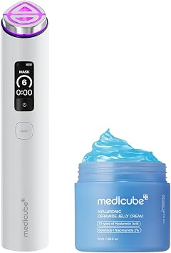 medicube Set de dispositivos reafirmantes: Booster Pro X2 Crema de gelatina blanca y hialurónica