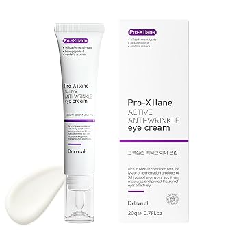 Korean Brand Pro-Xilane Active - Crema de ojos antiarrugas de 0.71 oz/antienvejecimiento, antioxidación, decoloración de líneas finas, reduce arrugas, ojeras e hinchazón para ojos jóvenes y brillantes