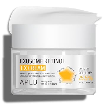 APLB Exosome Retinol EX Cream | EXOS EX RETI CEN 25.5% 1.86 FL.OZ/Cuidado de la piel coreano, absorción eficiente, cuidado de la elasticidad, cuidado de las arrugas, revitaliza para suavizar y mejorar