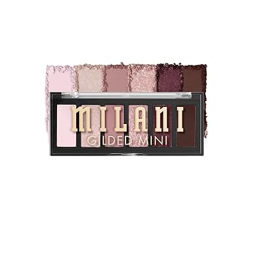 Milani Mini paleta de sombras de ojos dorada con 6 tonos mate y brillantes - The Wine Down