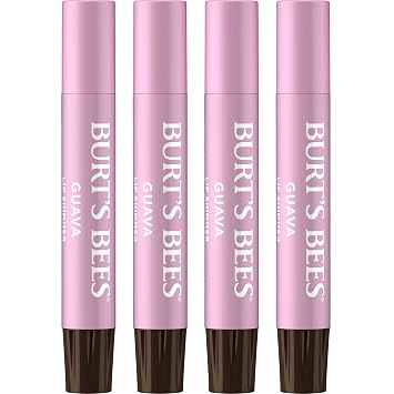 Burt's Bees Shimmer - Juego de tinte labial en barra de bálsamo labial tintado, hidratante para hidratación durante todo el día con acabado pigmentado brillante de origen natural y color construible