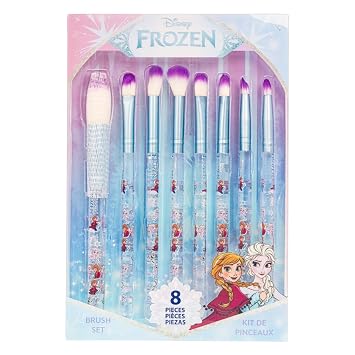 Disney Frozen - Juego de 8 brochas de maquillaje para niñas