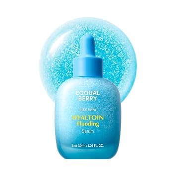 EQQUALBERRY Hyaltoin Flooding Smoothie Serum - Cuidado de la piel coreano de hidratación profunda con 11 ácidos hialurónicos, ectoína y agua glaciar, fortalecimiento de barrera con 5 ceramidas, brillo