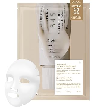 Dr.Althea 345 Relief Cream Mask (paquete de 4), cuidado de la piel vegano