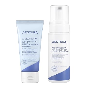 AESTURA ATOBARRIER365 Crema de agua hidratante calmante + limpiador