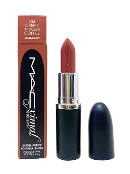 MAC Lápiz labial Ximal Sleek Satin - 834 Creme In Your Coffee (rosa marrón medio) 0.12 Oz / 3.5 g