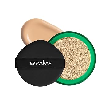Easydew Mela B - Recambio de cojín de ampolla tonificante – 2 en 1 maquillaje coreano para el cuidado de la piel y la belleza facial – Base de cojín de cobertura completa que desafía la edad con