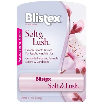 Blistex Protector de labios suave y exuberante, tubo de 0.13 onzas – Suaviza y acondiciona, textura cremosa y suave, bálsamo labial hidratante, hidratación diaria de labios,