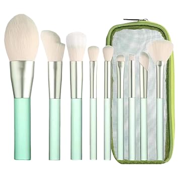 Make Up Brushes for Women, Premium 9 Pcs Synthetic Makeup Brush Sets Kits with Bag,Professional Multifunctional Travel Makeup Brush Sets for Powder Concealer Liquid Eyeshadow Eyeliner Application