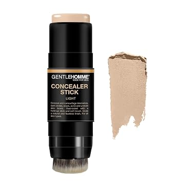Gentlehomme Corrector en Barra para Hombres con Pincel para Ojeras, 4 Tonos, Claro