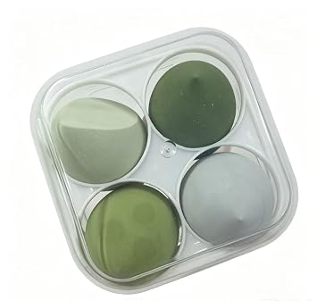 Juego de esponjas de maquillaje – 4 licuadoras de belleza suave, no absorbente, sin látex, para líquidos, crema, polvo, uso húmedo y seco, aplicación impecable para cara, corrector, contorno