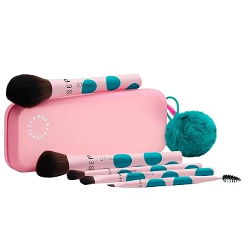 Sephora Colección de pinceles para rostro y ojos - 2 cepillos faciales y 3 cepillos para ojos