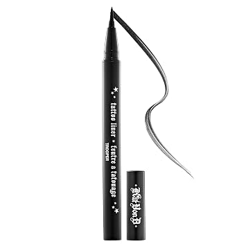 Delineador líquido impermeable de tatuaje Kat Von D en Trooper Black, tamaño completo SIN CAJA