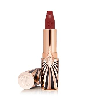 Charlotte Tilbury Hot Lips 2.0 - Lápiz labial hidratante de larga duración con extractos de orquídeas y antioxidantes, acabado satinado construible para labios de aspecto más completo