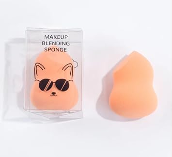 M2U NYC Esponja para licuadora de belleza súper suave, para una aplicación suave de todos los productos líquidos, crema y en polvo, esponja de base reutilizable, lavable y sin látex para una fácil