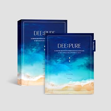 IL DEEPURE - Mascarilla facial de biocelulosa Reborn, vegana, hidratante y reafirmante, mejora la textura de la piel con hoja de coco patentada. Cuidado de la piel coreano (juego de 5