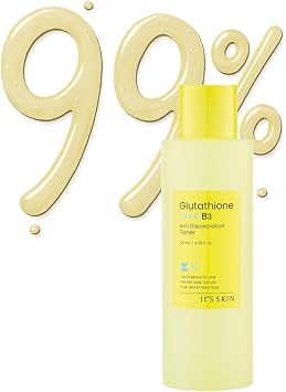 It'S SKIN Glutathione Shot B3 - Tóner B3 de 4.05 onzas líquidas, glutatión 99% puro, hidratación profunda y cuidado de la textura de la piel, absorción rápida para tónico diario, cuidado de la piel coreano
