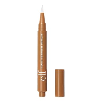 e.l.f. Corrector iluminador impecable, iluminando y resaltando el maquillaje facial, oculta las ojeras oscuras, profundo 58 N, 0.07 onzas líquidas