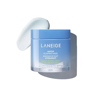 Máscara para dormir de agua: mascarilla facial hidratante coreana durante la noche con mezcla de ácido hialurónico y niacinamida, para hidratación profunda, piel brillante y soporte de barrera |