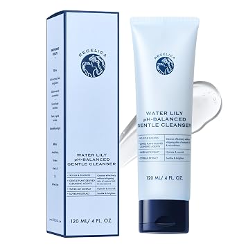 Limpiador facial suave con pH equilibrado coreano con extracto de lirio de