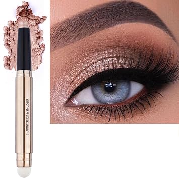 Barra de maquillaje para párpados de oro rosa, lápiz de sombra de ojos de larga duración, resistente al agua, corrector de sombra de ojos brillante, hipoalergénico, a prueba de manchas