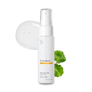 Repair Essence Toner Mist – Spray facial coreano tamaño viaje con niacinamida, troxerutina y centella asiática, spray hidratante apto para llevar para el cuidado de barrera, 1.01 onzas