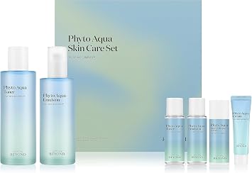 Beyond Skincare Set de regalo (11.3 fl oz) – Fórmula vegana coreana para el cuidado de la piel. Tóner y loción para hidratación, calmante. Ácido hialurónico, complejo de savia de árboles.