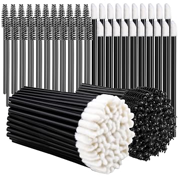 Teenitor 200 varitas de rímel y aplicadores de labios desechables, carretes