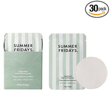 Summer Fridays Almohadillas de tóner exfoliantes diarias Gentle Reset (30