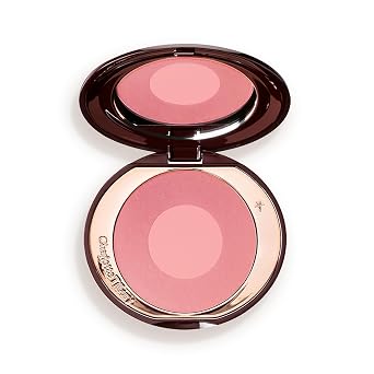 Charlotte Tilbury Rubor en polvo Cheek to Chic - Maquillaje de mejillas de dos tonos con un acabado radiante y luminoso - Color para construir que suaviza, pule y mezcla para un brillo que refleje la