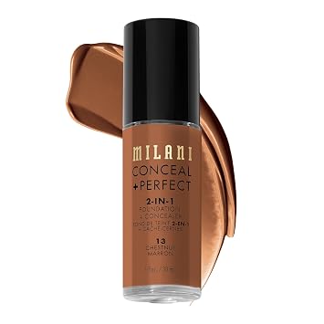Milani Conceal + Perfect - Base 2 en 1 + maquillaje corrector -13-Castaño