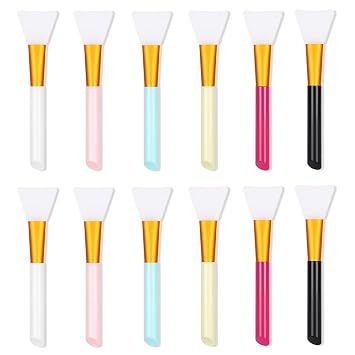 12 cepillos de silicona para mascarilla,