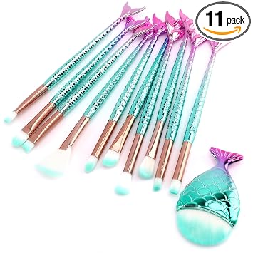 NICEMOVIC Relleno de calcetines para niños y niñas, 11 piezas de brochas de maquillaje para niñas, rellenos de cesta de Pascua para adolescentes, regalos de moda, ideas de regalo de Navidad