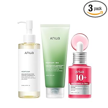 Kit para principiantes de piel de vidrio de 3 pasos Anua