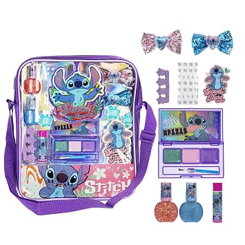 Stitch - Juego de maquillaje de mochila con cosméticos y accesorios, a partir de 3 años