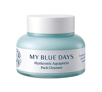 Hyaluronic Aquaporin Pack Cleanser, limpiador facial suave hidratante para piel seca y sensible, cuidado de la piel coreano, 5.07 fl oz / 5.1 fl oz