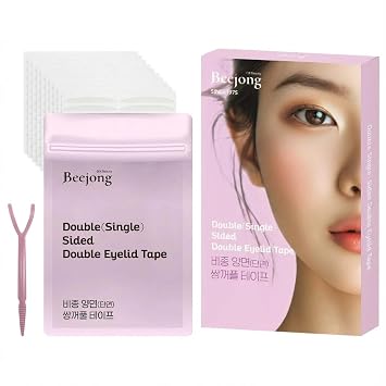 Eye Charm Magic Slim - Cinta adhesiva de doble párpado – Tiras adhesivas invisibles para corrección monólida con capucha – Auténtica tecnología K-Beauty fabricada en Corea (doble cara (delgado 0.118