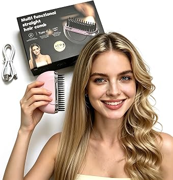 Cepillo alisador de pelo inalámbrico portátil