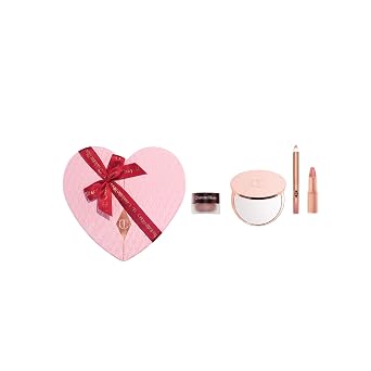 Charlotte Tilbury Iconos de Pillow Talk sobre la marcha: 3 icónicos secretos de belleza de la almohada en una lata de recuerdo fácil de regalar
